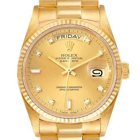 rolex day date president yellow gold price|Rolex Day-Date president 36mm.